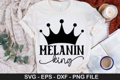 Melanin king SVG - Black Woman Design Product Image 1