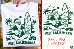 Mele Kalikimaka | Christmas SVG | Funny Santa SVG|PNG Product Image 1