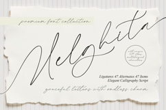Melghita - Elegant Calligraphy Script Product Image 1