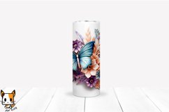 3d Butterfly Sublimation Tumbler Wrap Set | 20 PNG Design Product Image 2