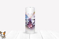 3d Butterfly Sublimation Tumbler Wrap Set | 20 PNG Design Product Image 11