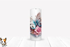 3d Butterfly Sublimation Tumbler Wrap Set | 20 PNG Design Product Image 16