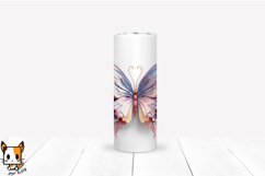 3d Butterfly Sublimation Tumbler Wrap Set | 20 PNG Design Product Image 19