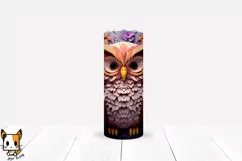 3d Floral Owl Sublimation Tumbler Wrap Set | 20 PNG Designs Product Image 21