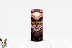 3d Floral Owl Sublimation Tumbler Wrap Set | 20 PNG Designs Product Image 18