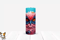 3d Floral Owl Sublimation Tumbler Wrap Set | 20 PNG Designs Product Image 16