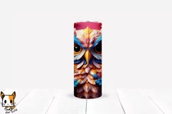 3d Floral Owl Sublimation Tumbler Wrap Set | 20 PNG Designs Product Image 15