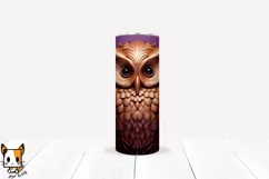 3d Floral Owl Sublimation Tumbler Wrap Set | 20 PNG Designs Product Image 8