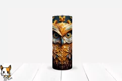 3d Floral Owl Sublimation Tumbler Wrap Set | 20 PNG Designs Product Image 3