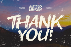 Meliod Larsen Bold Hand Drawn Display Font Product Image 7