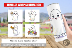 Music Teacher Ghost Tumbler Product Image 1