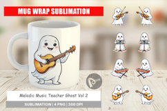 Music Teacher Ghost Mug Wrap Product Image 1