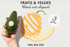 Fruit Typography BUNDLE, Fruit Word Art SVG | PNG | EPS Product Image 13