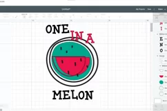 One in a Melon, Watermelon SVG, Baby Sublim, Kid SVG, Summer Product Image 3