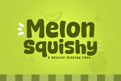 Melon Squishy - A Fun & Cozy Font Product Image 1