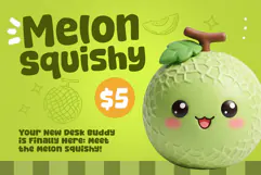 Melon Squishy - A Fun & Cozy Font Product Image 2
