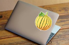 Canary Melon Sticker Clipart Bundle Product Image 3