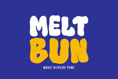 Melt Bun - Wavy Display Font | Retro and Groovy Product Image 1