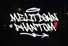 Meltdown Phantom| Urban Handwritten Drip Graffiti Font Product Image 1
