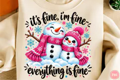 Meltdown Snowman Christmas Sublimation, Funny Christmas PNG Product Image 1