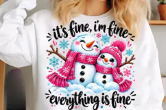 Meltdown Snowman Christmas Sublimation, Funny Christmas PNG Product Image 5