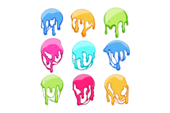 melted circle set cartoon Product Image 1