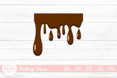 Chocolate Dripping SVG | Melting Drip Chocolate Clipart Product Image 1