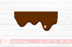 Chocolate Dripping SVG | Melting Drip Chocolate Clipart Product Image 1
