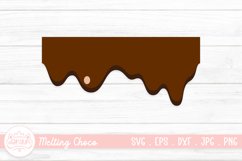 Chocolate Dripping SVG | Melting Drip Chocolate Clipart Product Image 1