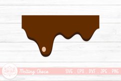 Chocolate Dripping SVG | Melting Drip Chocolate Clipart Product Image 1