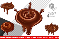 Melting Chocolate Clipart Product Image 1