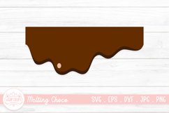 Chocolate Dripping SVG | Melting Drip Chocolate Clipart Product Image 1