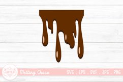 Chocolate Dripping SVG | Melting Drip Chocolate Clipart Product Image 1