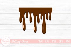 Chocolate Dripping SVG | Melting Drip Chocolate Clipart Product Image 1