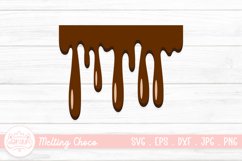 Chocolate Dripping SVG | Melting Drip Chocolate Clipart Product Image 1