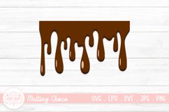 Chocolate Dripping SVG | Melting Drip Chocolate Clipart Product Image 1