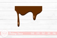Chocolate Dripping SVG | Melting Drip Chocolate Clipart Product Image 1
