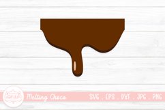 Chocolate Dripping SVG | Melting Drip Chocolate Clipart Product Image 1