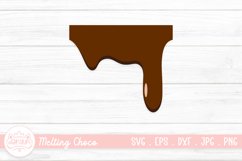 Chocolate Dripping SVG | Melting Drip Chocolate Clipart Product Image 1