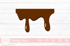 Chocolate Dripping SVG | Melting Drip Chocolate Clipart Product Image 1