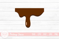 Chocolate Dripping SVG | Melting Drip Chocolate Clipart Product Image 1