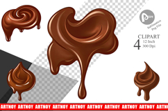 Melting Chocolate Clipart Product Image 1
