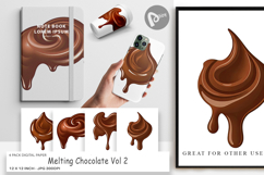Digital Paper Melting Chocolate Product Image 1