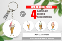 Keychain Melty Ice Cream Product Image 1