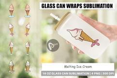 Glass Can Melty Ice Cream Product Image 1