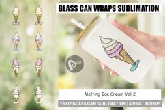 Glass Can Melty Ice Cream Product Image 1