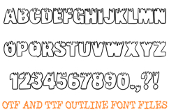 Melting Letters Alphabet Font Hand Drawn ABC OTF TTF Type Product Image 2