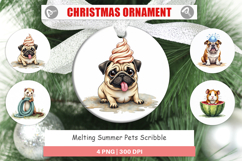 Melting Summer Pets Ornament Product Image 1