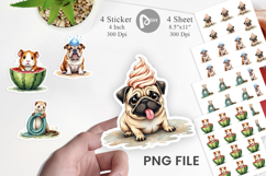 Melting Summer Pets Sticker Product Image 1