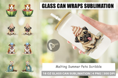 Melting Summer Pets Glass Can Product Image 1